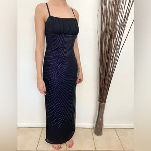 Stunning Y2K vintage mesh milkmaid prom dress size S